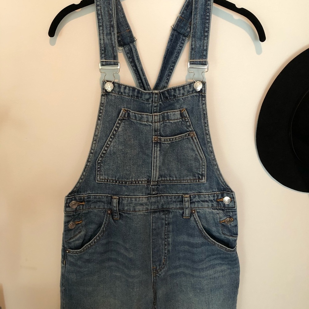 Free People slouchy cropper overall - Picture 3 of 4